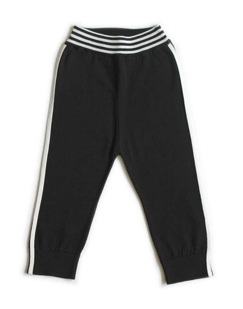 Black kids legging - 100% cashmere Cataleya
