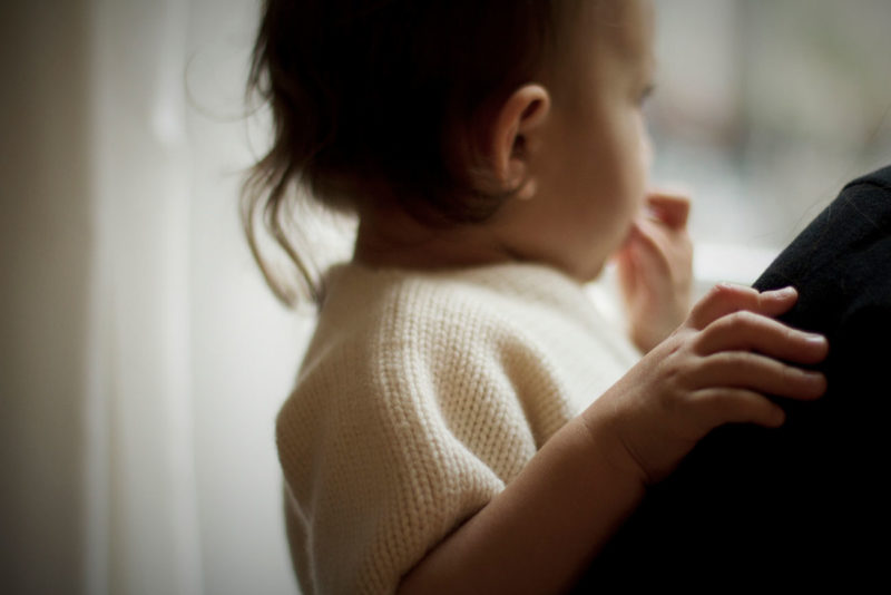 Pull bébé en cachemire.