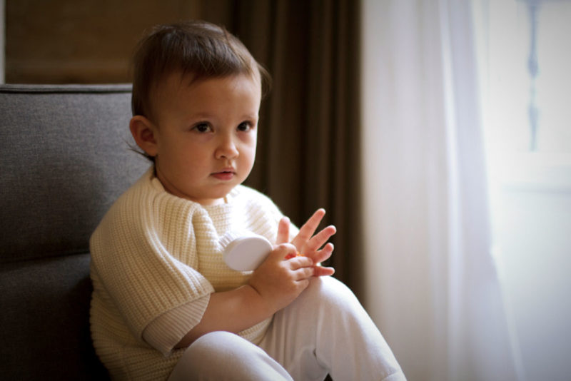 Pull enfant en cachemire.