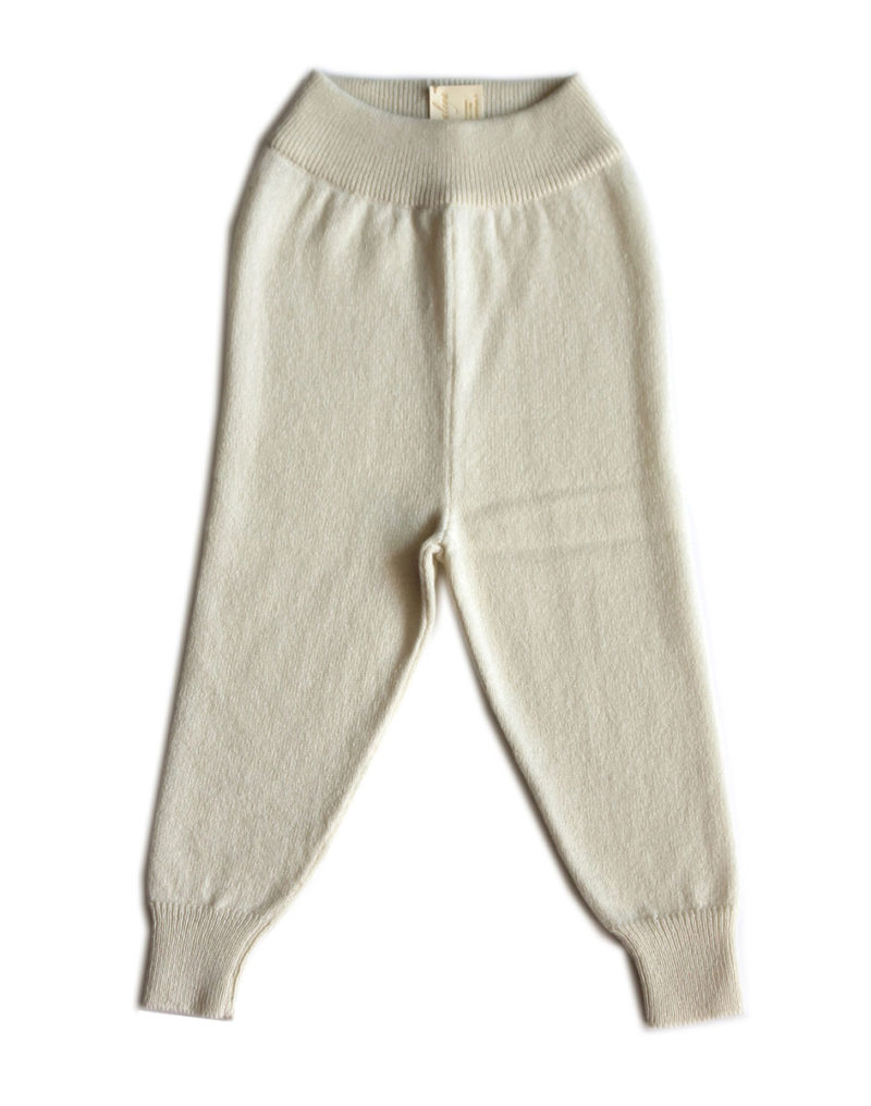Leggings enfant blanc - 100% cachemire Cataleya